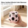 Soccer Tumbler with Straw Compact Ball Cup Lid Portable for Children