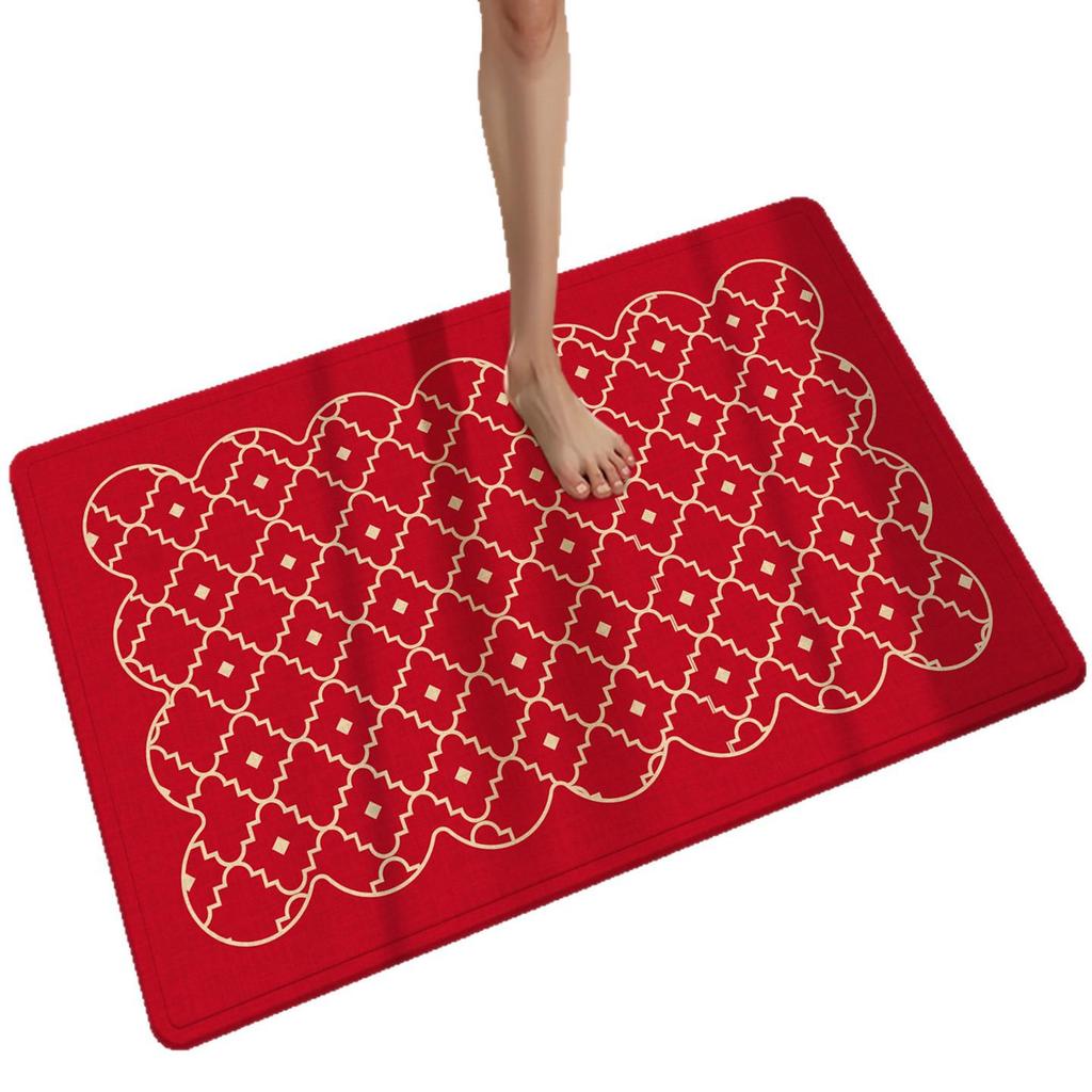 Butterfly Shadow Non-Slip Water Absorbing Diatom Mud Floor Mat for Bathroom and Entrance