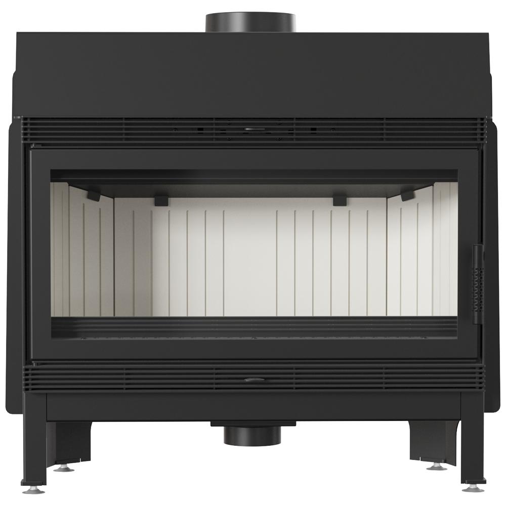 Steel fireplace KRATKI BLANKA 16 kW Ø 200