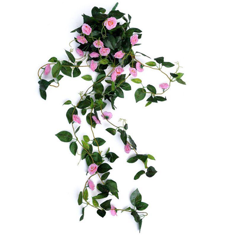 100cm Artificial Flowers Silk Rose Fake Garland Vine Ivy Plant Leaves For Elegant Home Decor