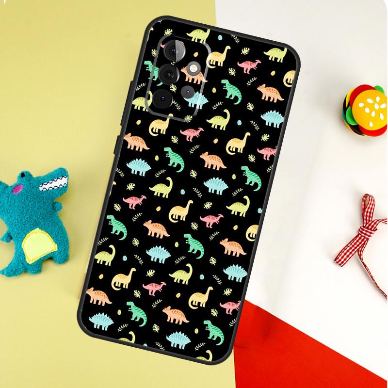 Cute Dinosaur Baby For Samsung Galaxy A53 A33 A13 A54 A34 A14 A55 A35 A15 A05 A06 A16 A22 A32 A52 Phone Case
