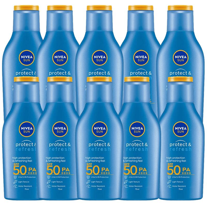 Nivea Clear Sunscreen Lotion (10 x 75ml)