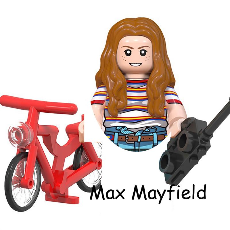 The Terrible Movie Upside Down Dustin Mike Lucas Will Eleven Model Building Blocks Enlighten Action Figure Toys For Children