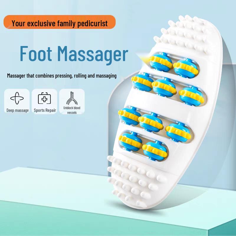 Akupunkturpunkt Fußmassagegerät Rollende Kugel Sohlenmassagebrett Werkzeug