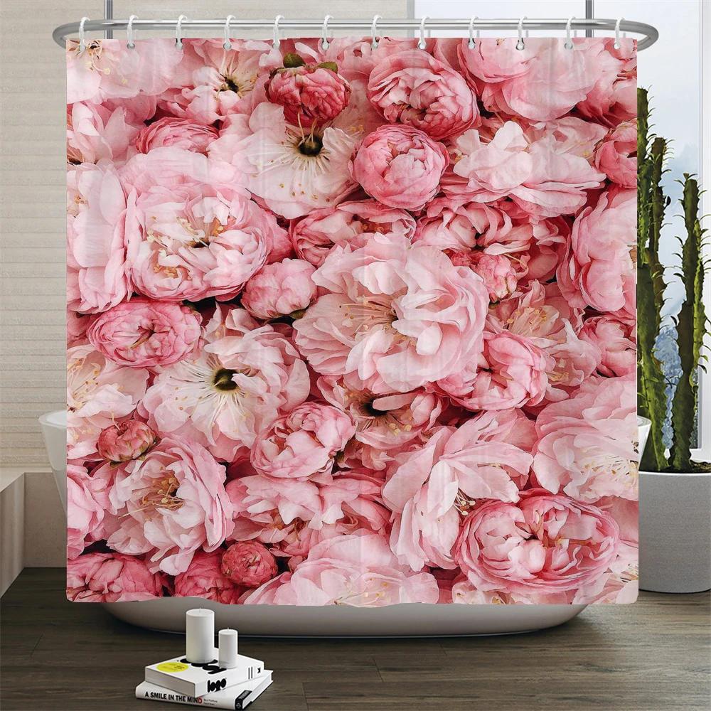 3d Sunflower Yellow Flowers Shark Shower Curtains Bathroom Waterproof Bath Curtain Polyester Cloth With Hooks Decor Bath Screen