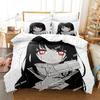 Nový 3D tisk Anime Magical Girl Site Povlak na přikrývku Ložní souprava Polyesterové povlaky na polštáře Povlak na peřinu Domácí dekorace Dárek Twin King Queen