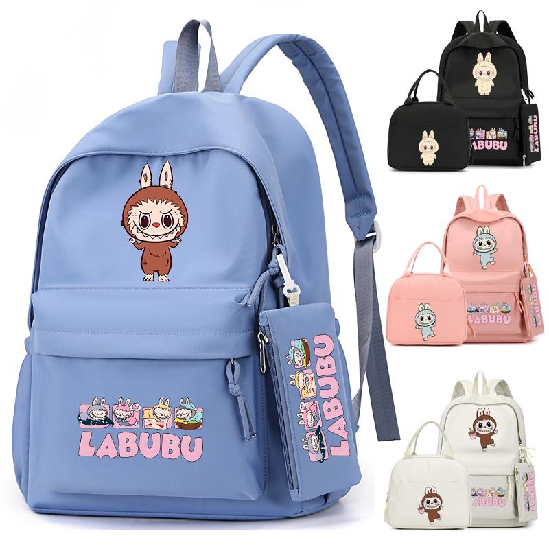 3Pcs/sst Cute Printed Backpackstudent Teenage Children Girl Boy Schoolbag Bookbag Men Women Large Capacity Waterproof Laptop Bag Mochila