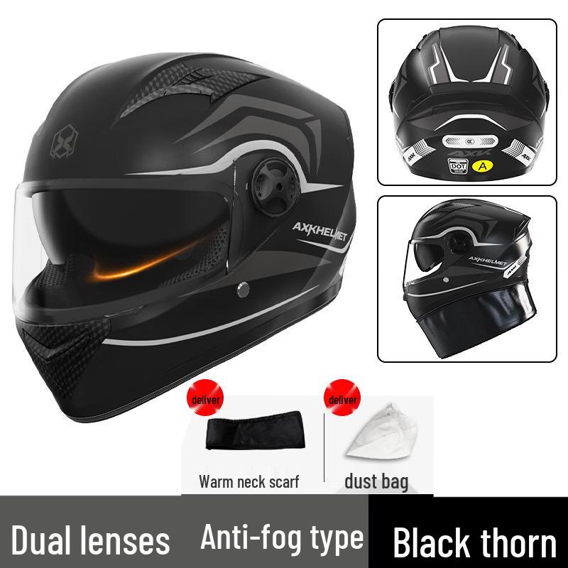 Milin Winter Warm Electric Motorcycle Helmet One Size