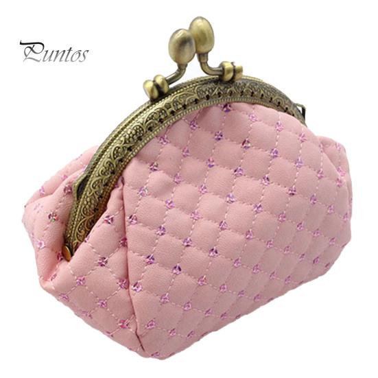 Women Fashion Rhombic Pattern Wallet Card Coin Purse Clutch Handbag Mini Bag