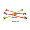 Durable Bite-Resistant Rope Toy with Knots Interactive Pet Chew Toys Playful Design Dog Toys Chewable Rope