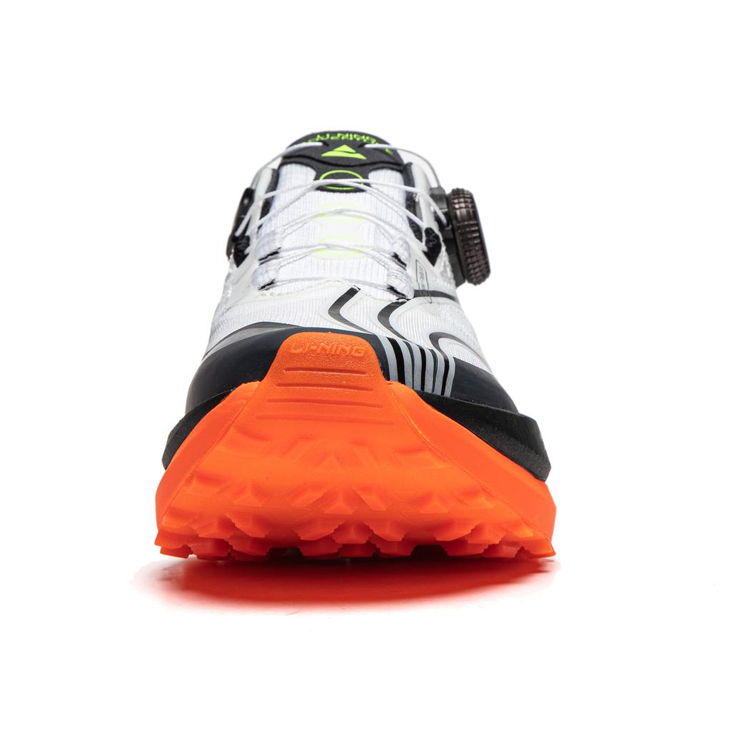 Li Ning Lu Pro Pantofi de alergare trail ușori, cu rezistență ridicată, absorbție a șocurilor, antiderapanți, rezistenți la uzură, cu tălpi joase, sneakeri pentru femei, Negru Alb ARNU002-1