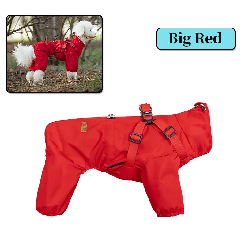 Dog Raincoat with Harness - Adjustable Waterproof Reflective Jacket for Small Dogs (Outdoor Protection for Chihuahua & Yorkie)