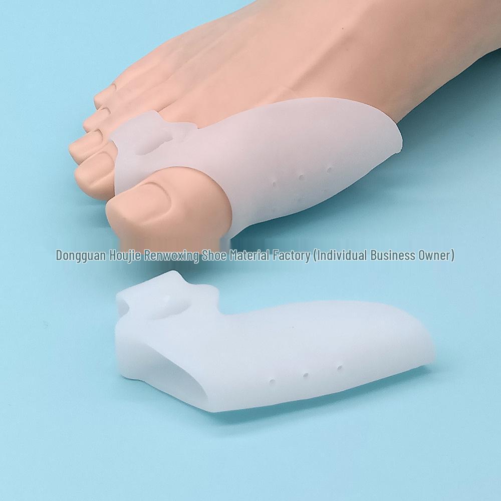 SEBS Silicone Bunion Corrector & Toe Separator for Hallux Valgus and Overlapping Toes белый