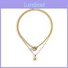 Trendy Multifunctional Alloy Lock Pendant Necklace Feminine Fashionable Everyday Accessories