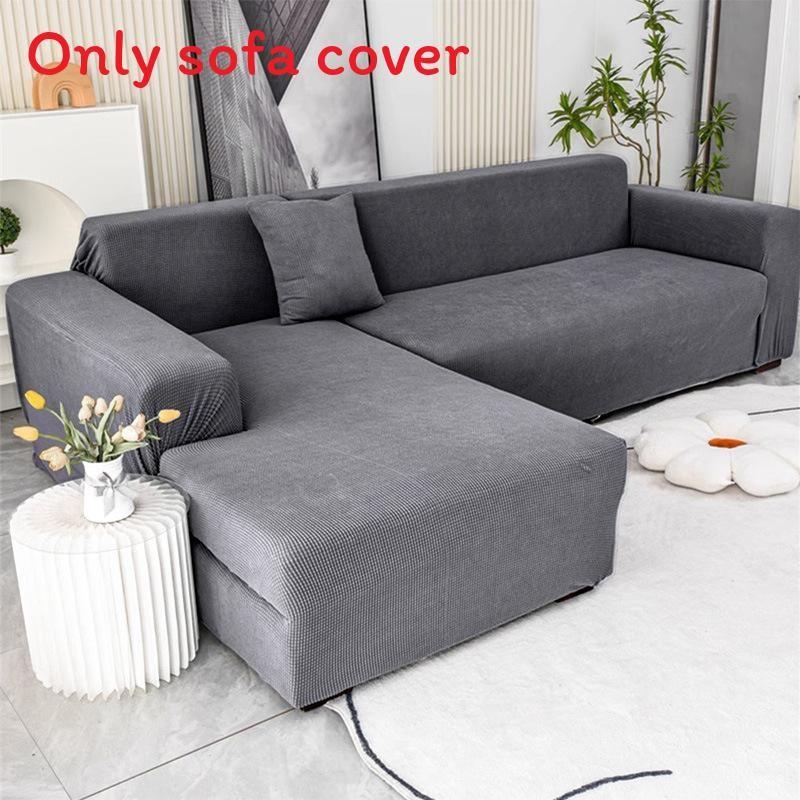 Thick Elastic Sofa Slipcover With Antiscratch Feature For Family Room Home Decor