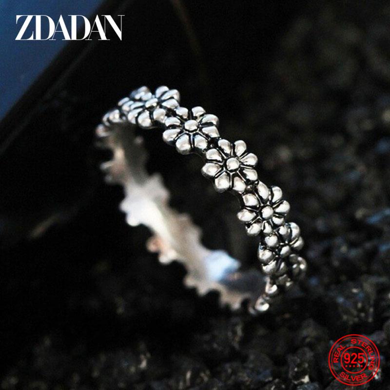 925 Sterling Silver New Arrival Daisy Ring for Women Fashion Wedding Jewelry 6