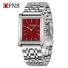 Oufani Women's Waterproof Roman Square Quartz Wristwatch