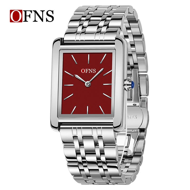 Oufani Women's Waterproof Roman Square Quartz Wristwatch