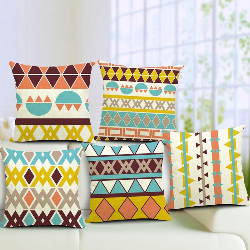 Premium Cotton Linen Bohemia Style Waist Throw Pillow Case For Stylish Home Decor