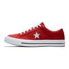 Converse One Star Perforated Leather Low Top Casual Fashion Low-Top Canvas Shoes Unisex Red and White