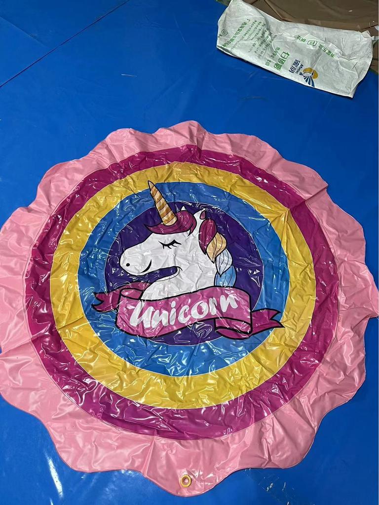 PVC Dolphin Water Spray Pad - 170cm Outdoor Children's Fountain Toy