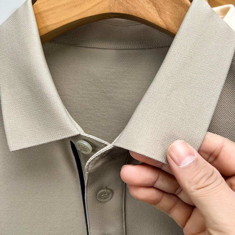 ROMON Men's Breathable Summer Casual Business Polo Shirt