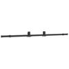Sliding Door with Fittings Black 76 X 205 Cm Tempered Glass