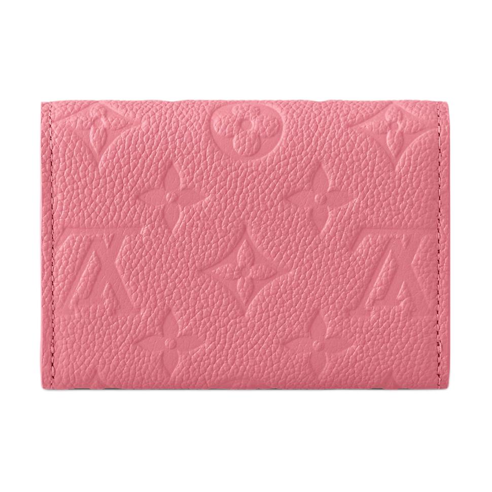 Louis Vuitton Rosalie Logo Embossed Design Leather Wallet Women wallet Magenta M25808