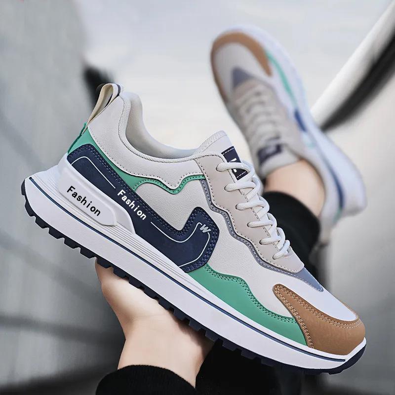 New Men's Shoes Autumn and Winter Leisure Sneaker Platform Men's Shoes Fashion Fashion Shoes Lace-up Comfortable Men's Shoes