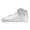 Nike Air Force 1 Mid 07 Leather Triple White Women Sneakers 366731-100