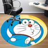 1pcDoraemon Bot Office Round Area Rug, Indoor Mat Suitable For Office, Under Office Chairs Bedroom Living Room Home Decor, Room Deco