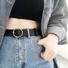 Sleek Womens Belt In Black With Various Stylish Buckles Ideal For Fashion Forward Youth