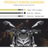 Rich Choices Handlebar LED Turn Signals Mini Motorcycle Blinkers Front Running Light Universal Compatible with Harley Sportster Dyna Honda Shadow