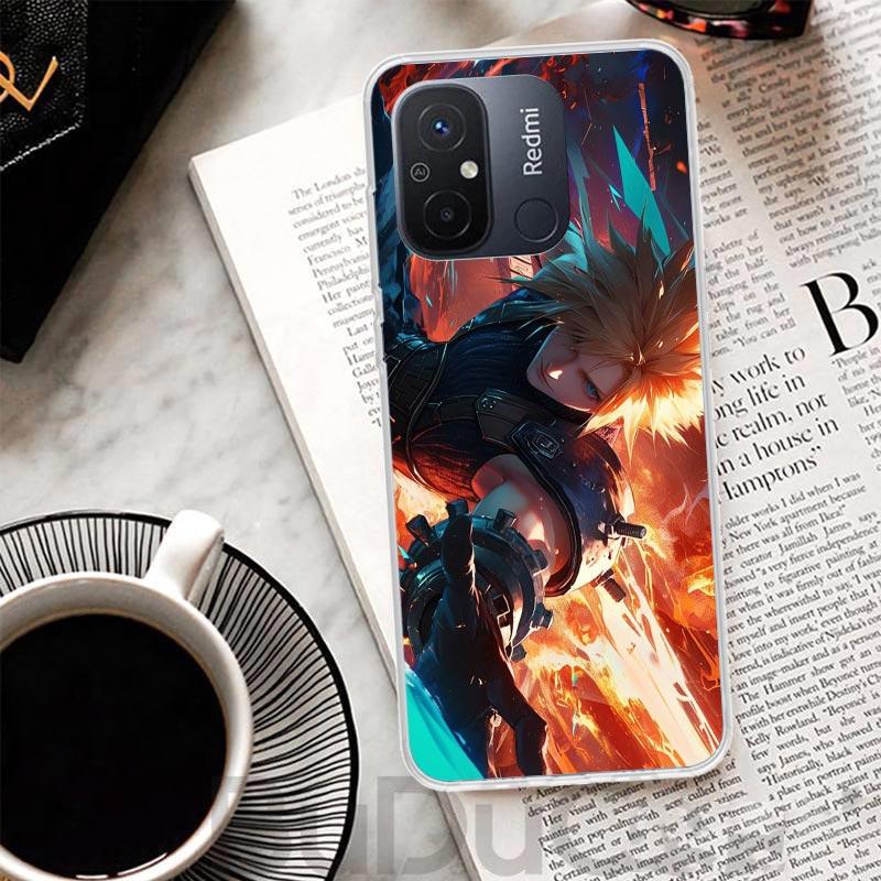 Final Fantasy FF VII Cover For Xiaomi Redmi 14C 13 13C 12 12C 10 10C 9 9C 9T 9A Phone Case 10A 8A 8 7A 7 6A 6 Pro K70 K60 K40 12