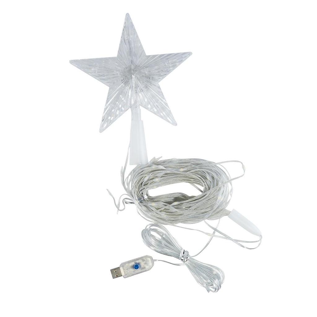 LED Star Waterfall Lights Outdoor Christmas Courtyard Decoration