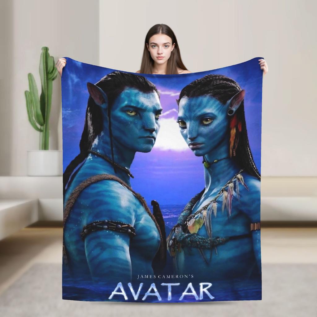 Films Avatar Blankets Quality Warm Soft Bedding Throws Winter Children Outdoor Street Trend Bedspread
