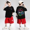 Music Lover Pattern Design Children's Top Summer Boys Girls Short Sleeve T-Shirt Korean Style Children's Clothing