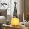 Nordic Gnome Decoration Lighted Christmas Decoration, Small Plush Swedish Doll, Winter Light Glowing Up Elf Ornament for Xmas Party Home Office Table