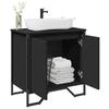 VidaXL Bathroom Vanity Unit Black 60x35x60 Cm, Bathroom Sink Cabinet, Bathroom Furniture, Furniture 848654