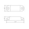 Kit de pestillo magnético para puerta de autocaravana de alta resistencia con tornillos para remolque de viaje, autocaravanas, pestillo magnético para puerta de equipaje de autocaravana, pestillo de puerta de almacenamiento de autocaravana