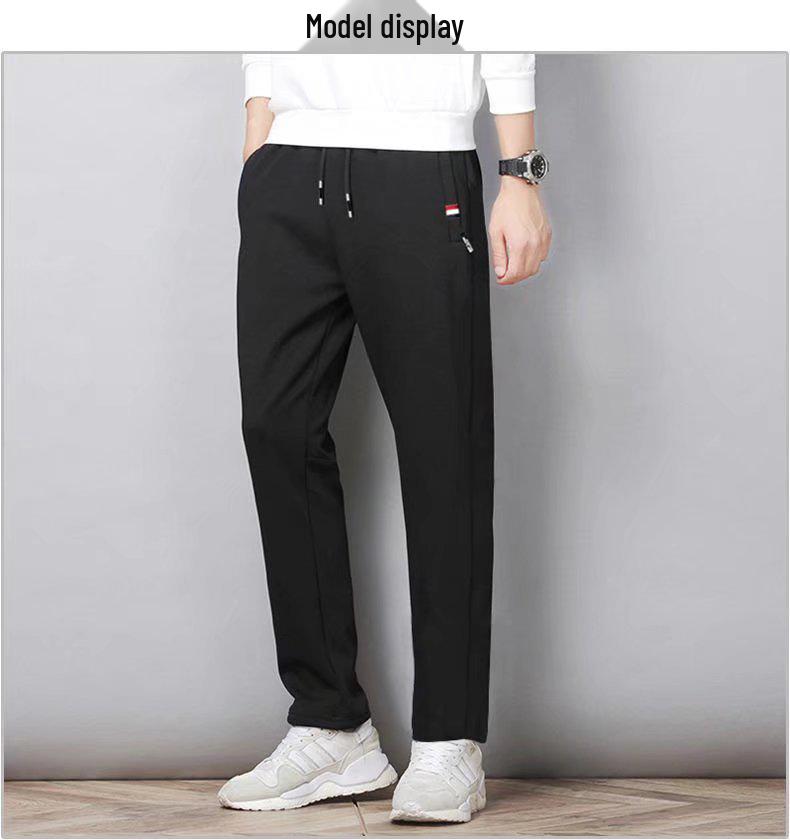 Men's Casual Thick Knit Cuffed Joggers for Fall and Winter