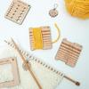Knitting Needle Gauge Knitting Yarn Gauge Knitting Ruler Wood Knitting Gauge Tool Set for Beginner and Professional