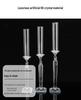 Crystal Single-Head Candlestick for Wedding and Event Decor - High Glass Tube Candle Holder