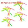 5/30pcs Plastic Bamboo Dragonfly Shape Hand Push Flying Propeller Outdoor Sports Toy Gift Rotating Flying Arrow Outdoor Games