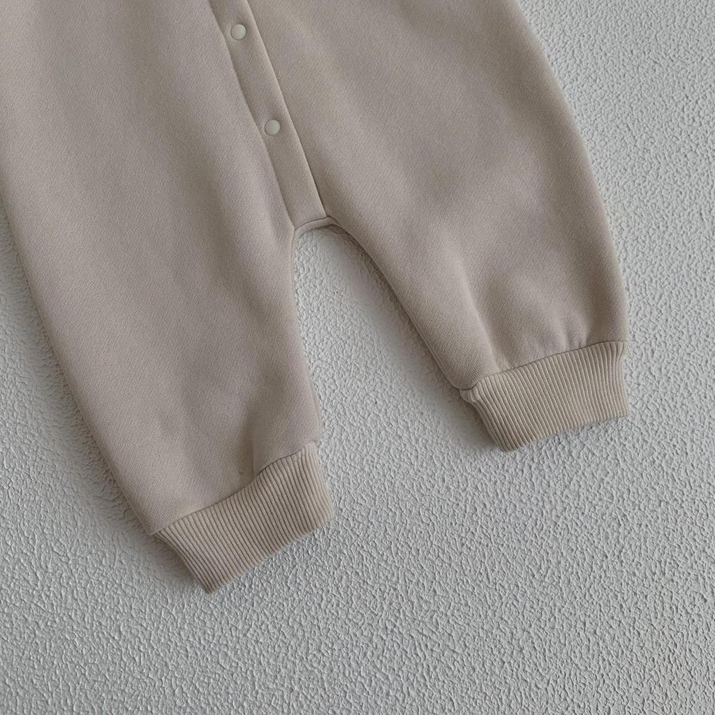2023 Thickened Fleece Baby Onesie - Autumn/Winter Little Bear Romper for Boys & Girls