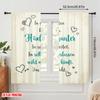 2 Stück 2D Flachdruck Party Vorhang Hände halten Liebeszitat Polyester Ohne Strom Familienfeier Verwendung für Außen und Zuhause