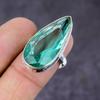 Aqua Apatite Gemstone 925 Sterling Silver Gift Jewelry Ring Size 7.5