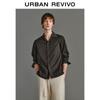 UR Men's Retro Casual Long Sleeve Button-Down Shirt