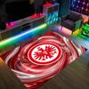 Eintracht Frankfurt Fußball Design Kristall Samt Teppich Gemütlich Non?Rutschfester Teppich mit Aufdruck für Schlafzimmer Wohnzimmer Eingang