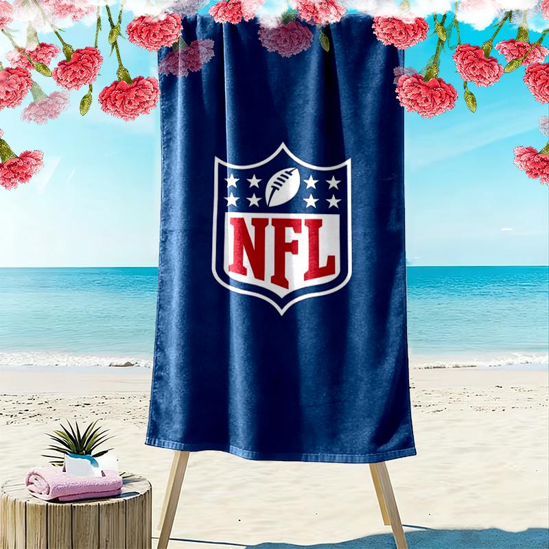 NFL Game Day Beach Towel Microfiber Beach Towel, Lightweight and Quick-Dry, for Summer Travel, Swimming Pool Fan Birthday Gift